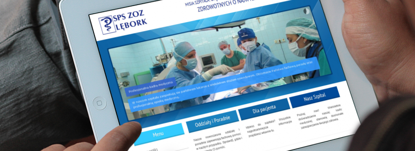 Strona internetowa Szpitala w Lęborku